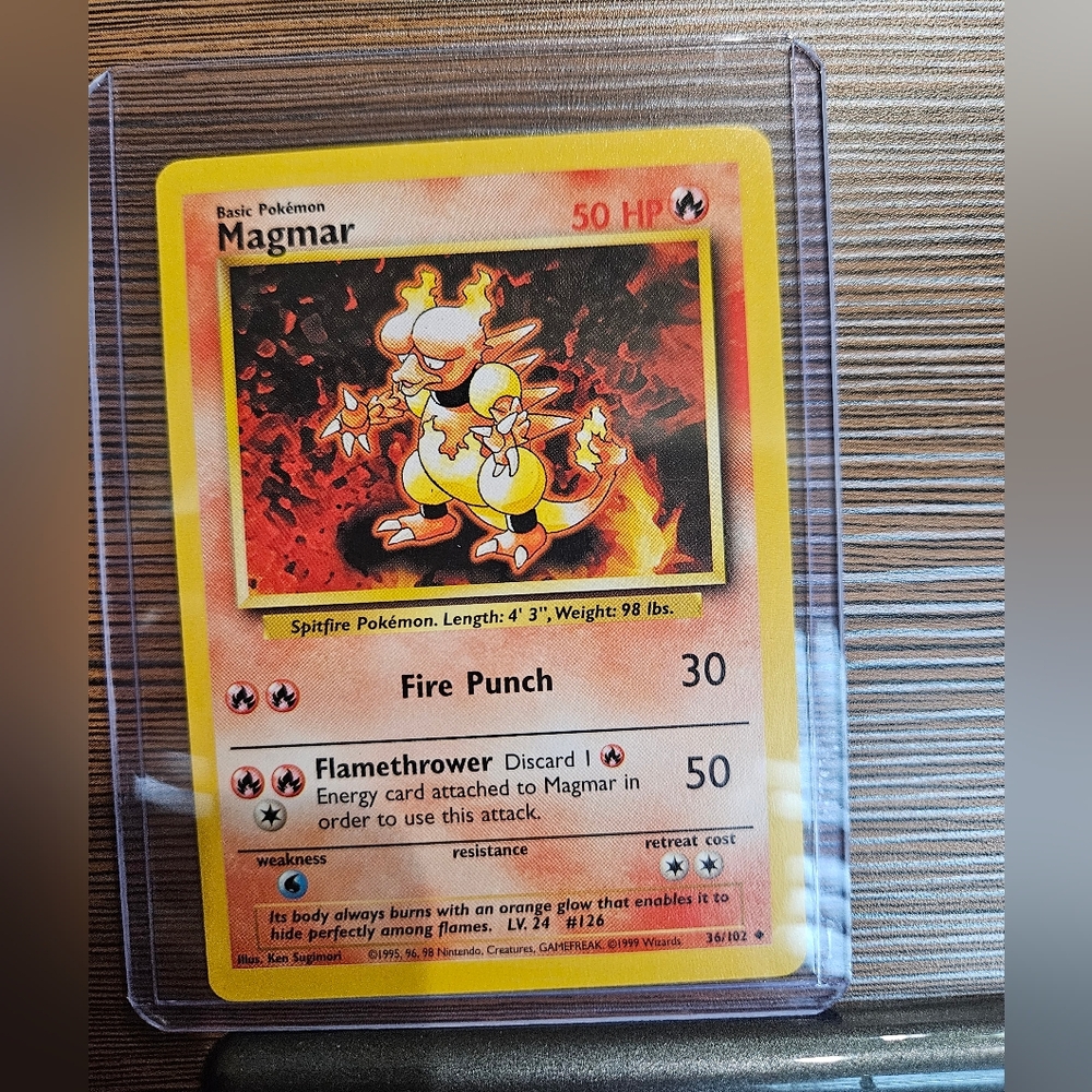 Magmar 36/102 Base Set Pokemon Card
